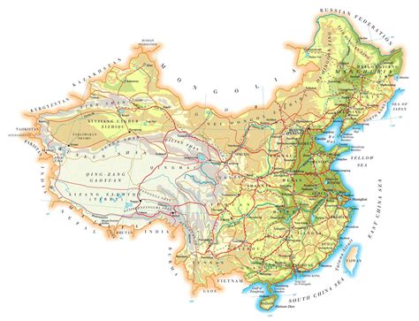 Printable Map Of China